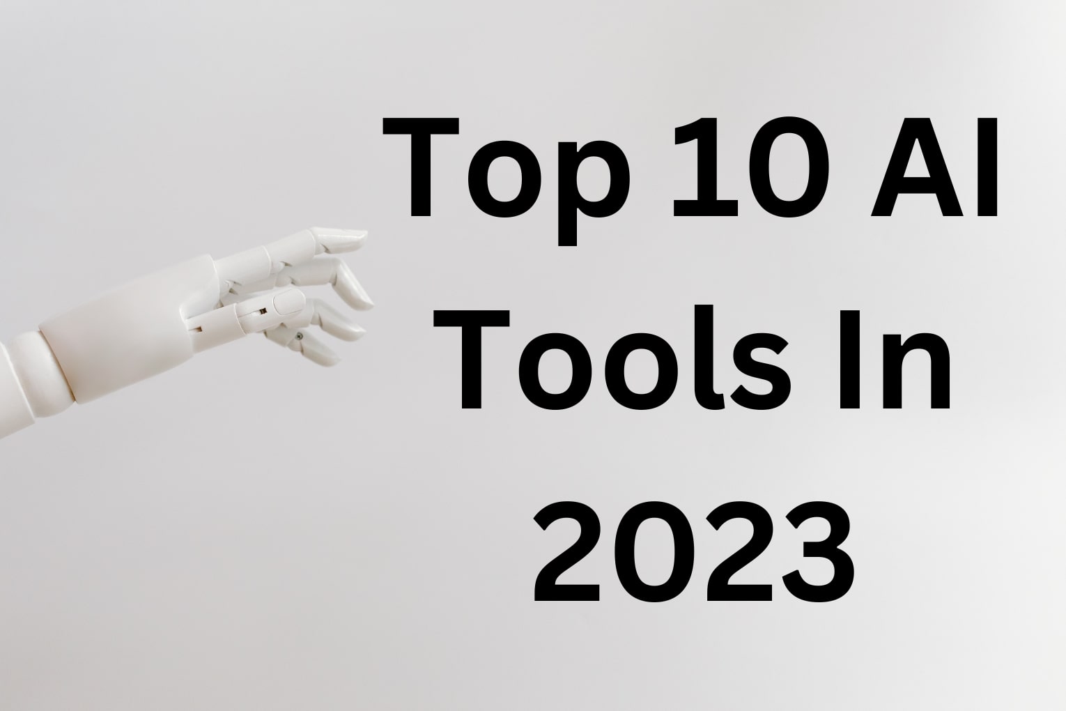 Top 10 AI tools in 2023