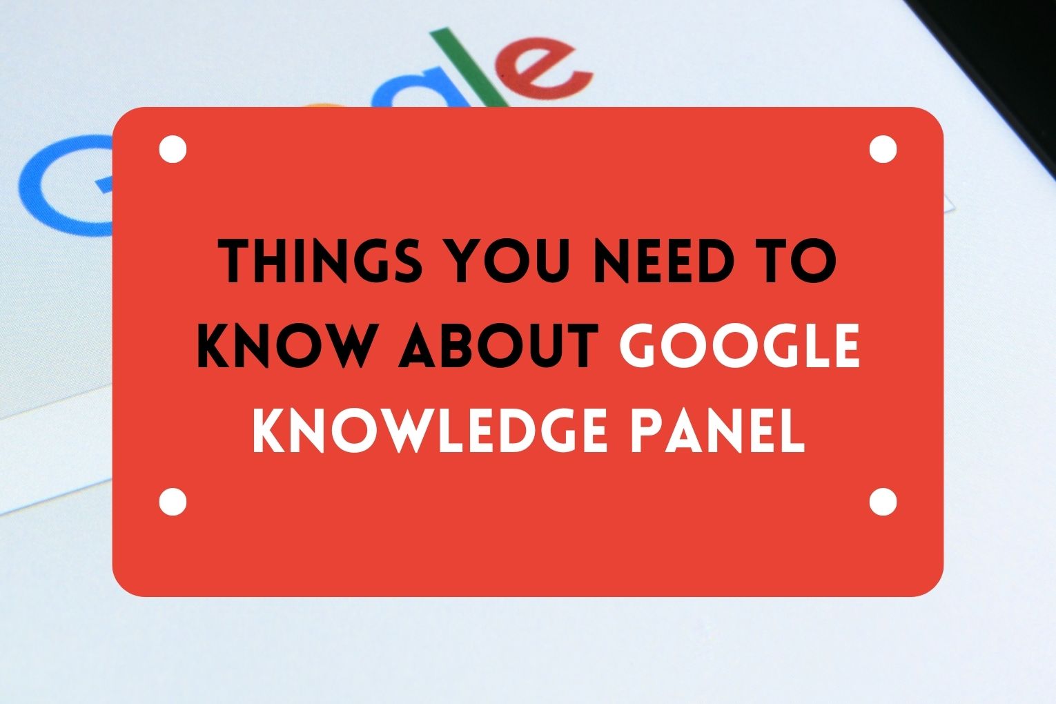 Google Knowledge Panel 2023